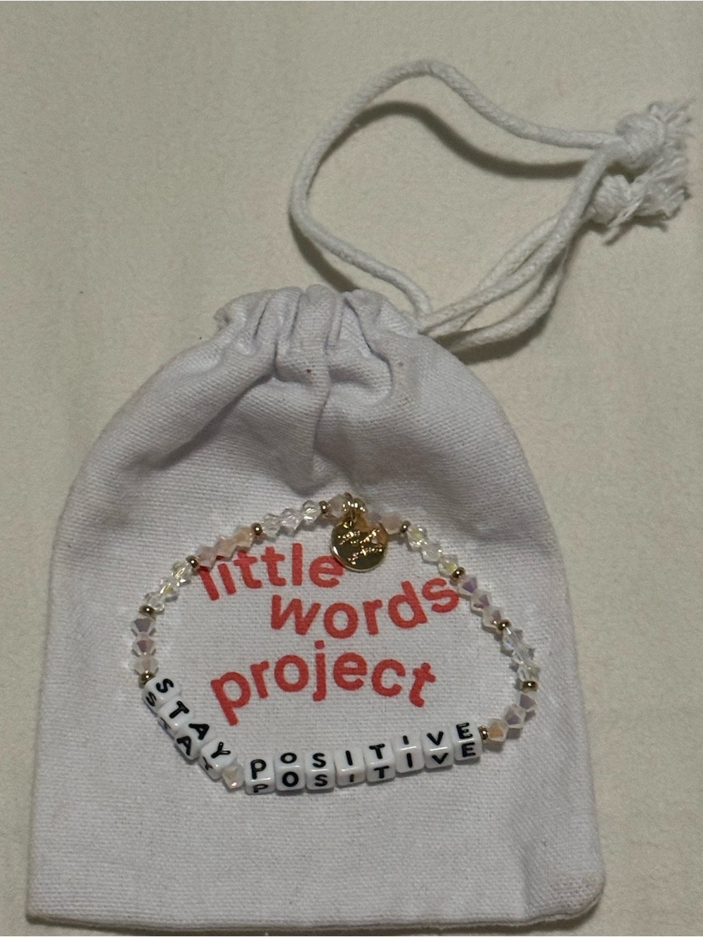 Little Words Project Stay Positive Bracelet - Icy - Picture 3 of 3